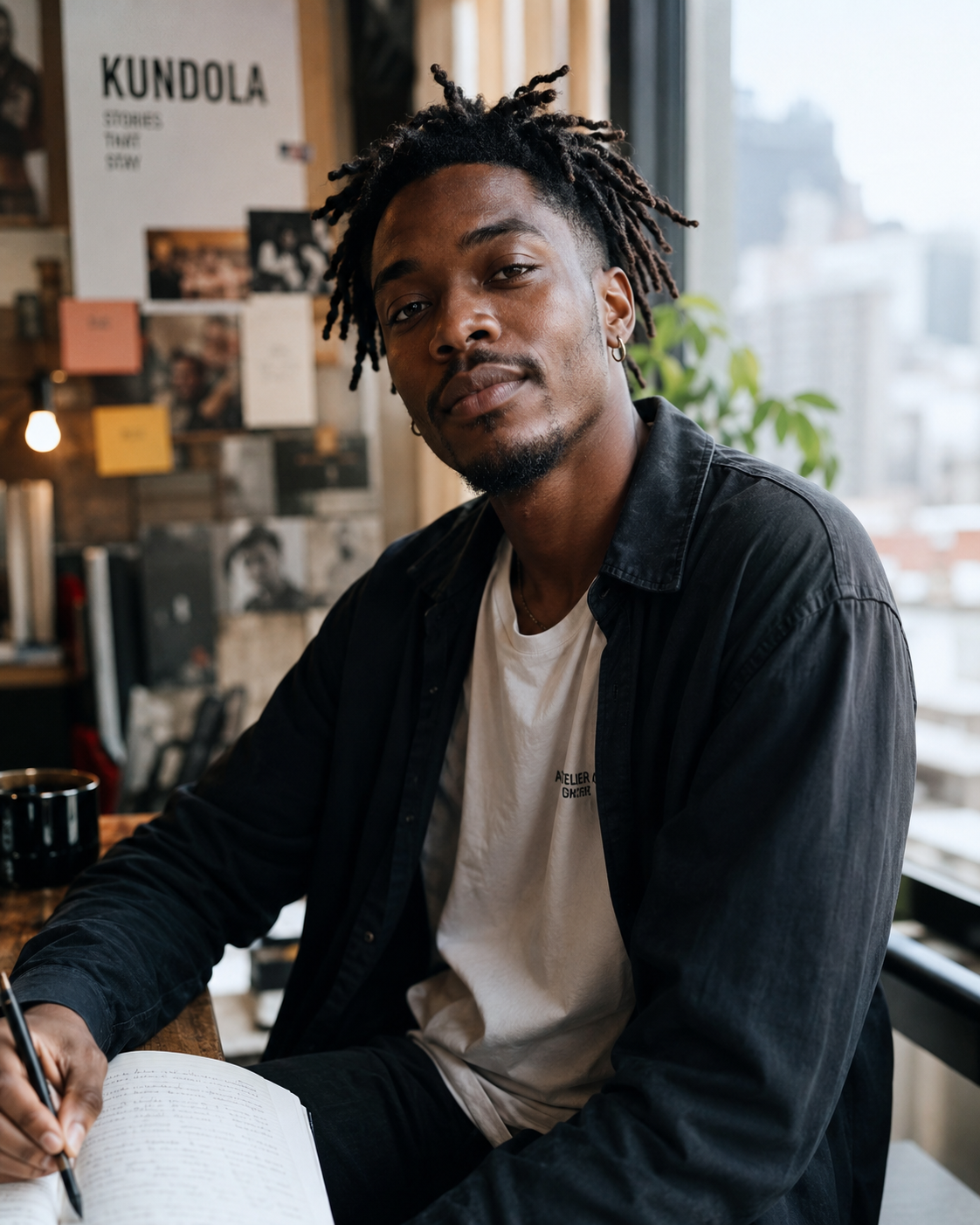 Portrait de Nolan Tshipata, lyriciste et storyteller chez Kundola